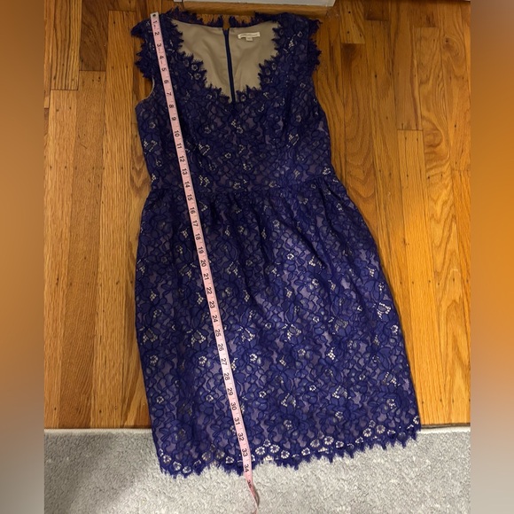 Shoshanna Lace Sierra Purple Dress Size 4 - Picture 6 of 6